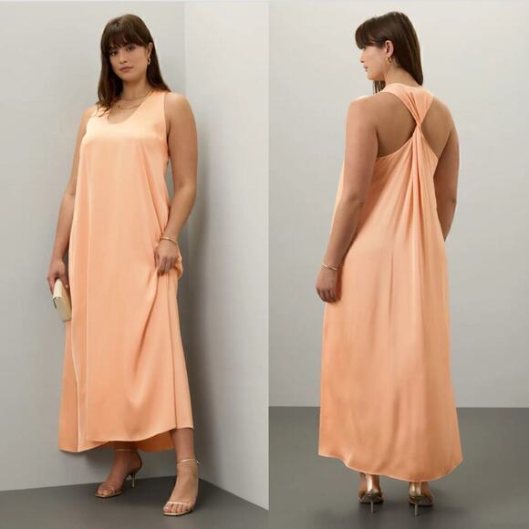 30. Rosetta Getty Maxi Dress Womens 12 Soft Girl Ballet Swiftie Quiet Luxury - Picture 1 of 10